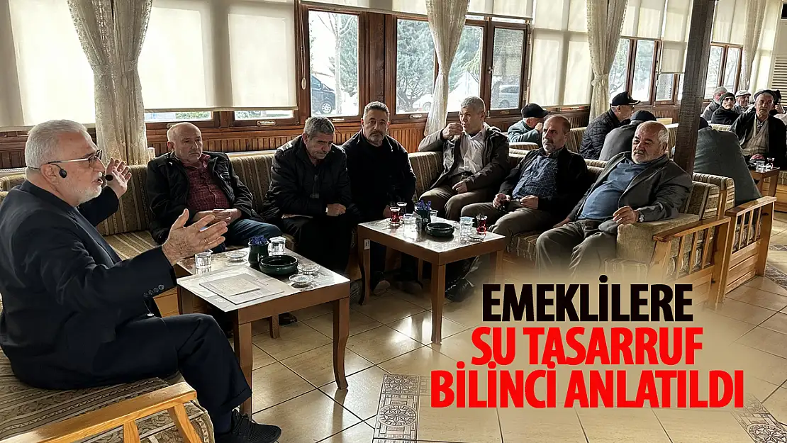 KOSKİ, Emekli Vatandaşlara Bilinçli Su Kullanımı Seminerleriyle Ulaşıyor