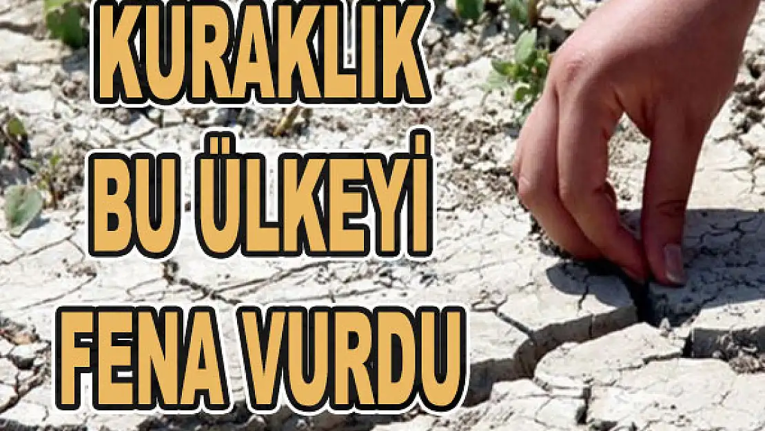 Kuraklık bu ülkeyi fena vurdu!