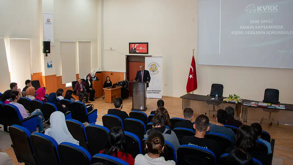 KVKK Başkanı Prof. Dr. Bilir, Selçuk Üniversitesinde konferans verdi