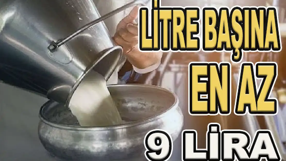 Litre başına en az 9 lira 