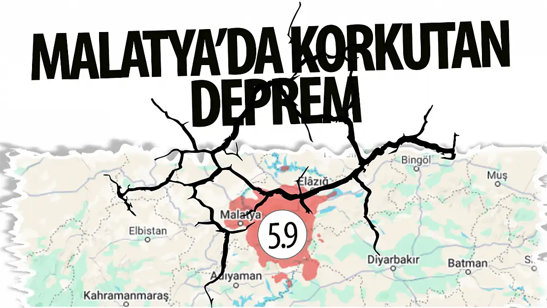 SON DAKİKA: Malatya'da 5.9 büyüklüğünde deprem!