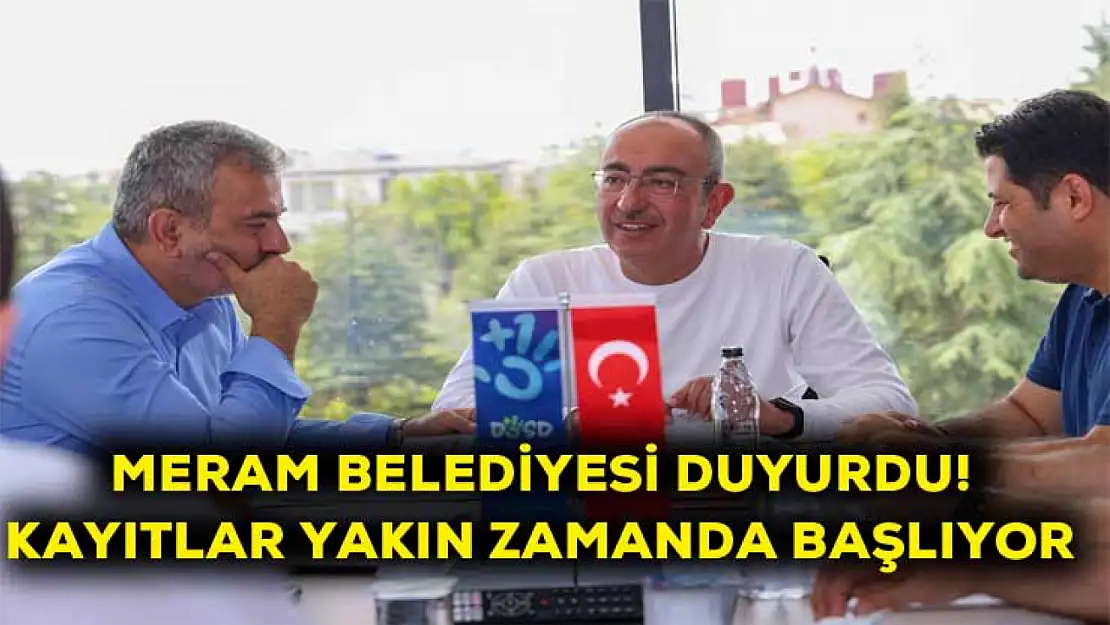 Meram Belediyesi duyurdu! Yakın zamanda kayıtlar başlıyor