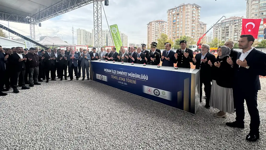 Meram'da 200 milyon TL'lik emniyet binasının temeli atıldı: Sürpriz tramvay hattı müjdesi verildi!