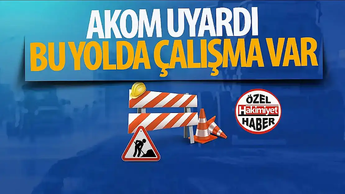 Meram'da Yol Kapama: Bahçeşehir Mahallesi'nde Trafik Akışı Durduruldu