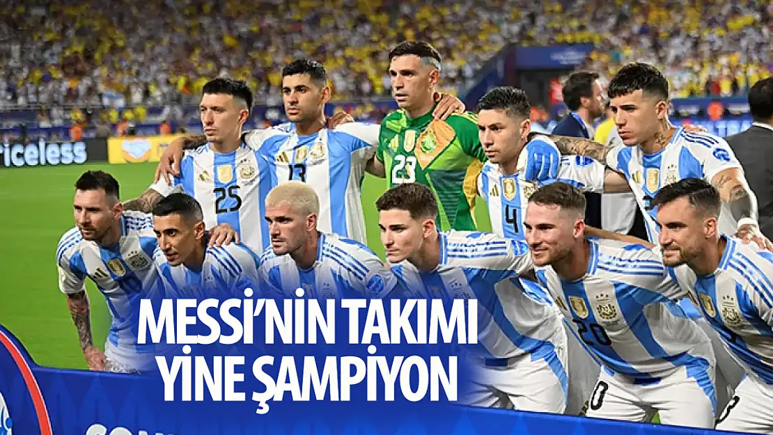 Messi'nin takımı yine en büyük: Arjantin Kupa Amerika'da 16'ıncı kez mutlu sona ulaştı!