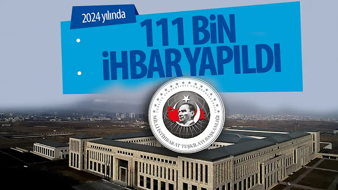 MİT'E 2024'te 111 bin ihbar yapıldı