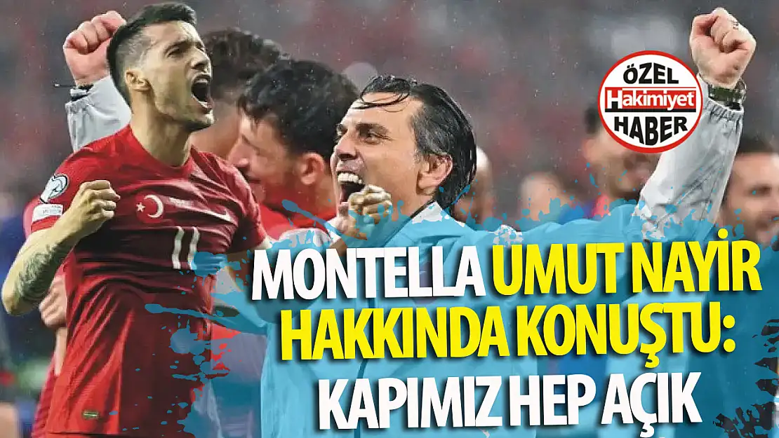 Montella'dan Konyaspor'lu Umut Nayir hakkında açıklamalar