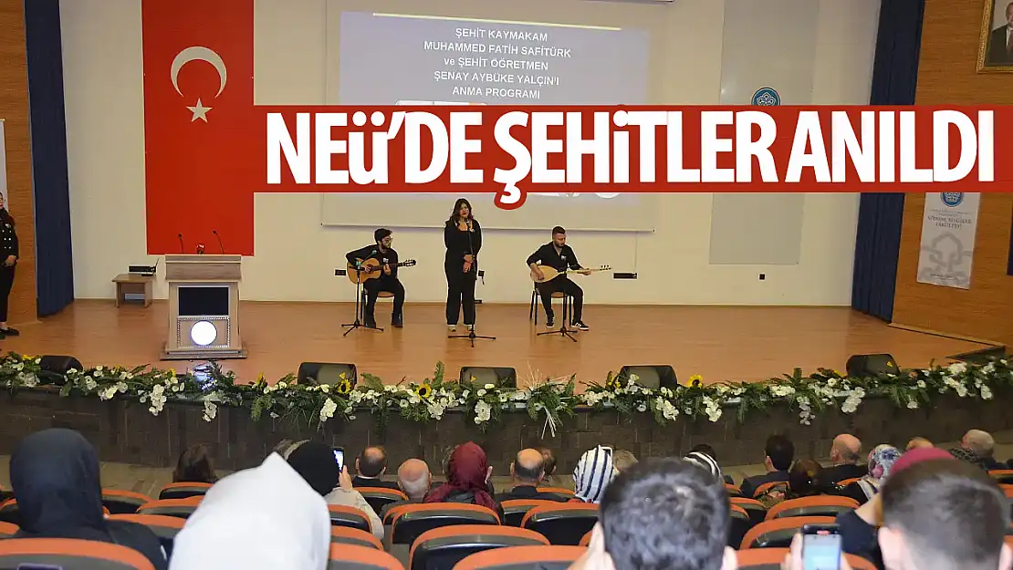 NEÜ'de Şehitler dualarla anıldı