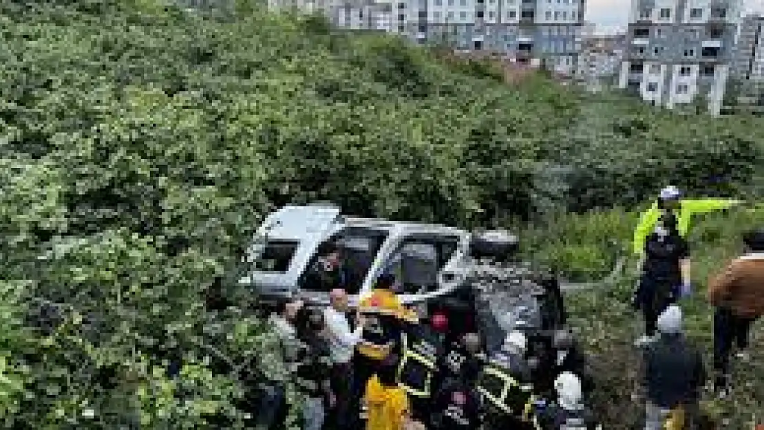 Otomobil fındık bahçesine devrildi, birden çok kişi yaralandı