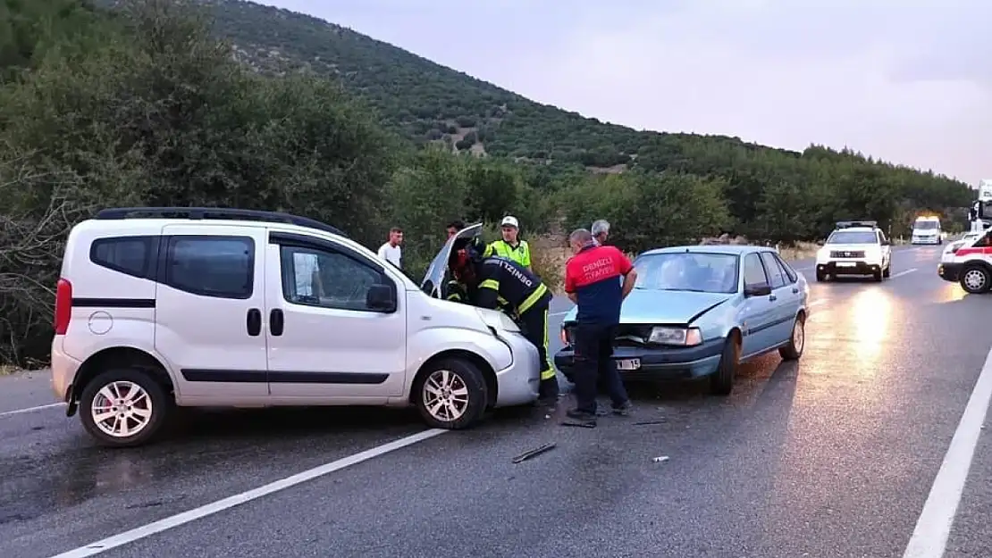 Otomobiller burun buruna geldi: 2 yaralı