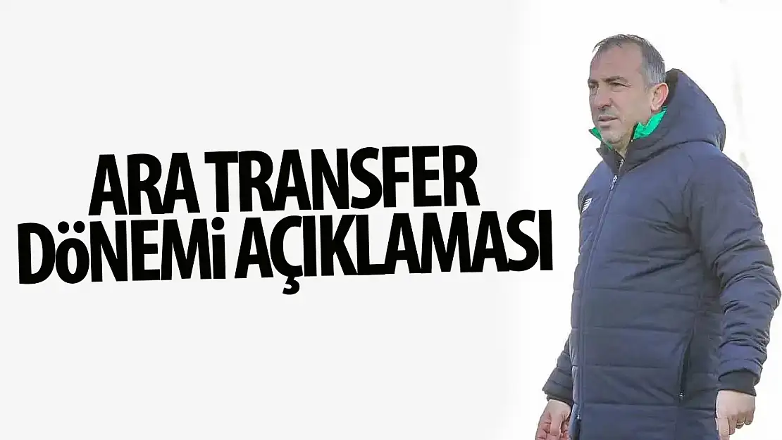 Recep Uçar'dan Ara Transfer Dönemi Açıklamaları