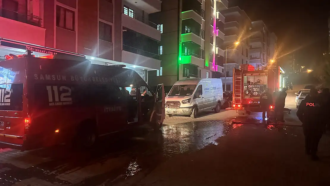 Samsun'da yangın: 2 daire kullanılamaz hale gelirken maddi hasar oluştu!