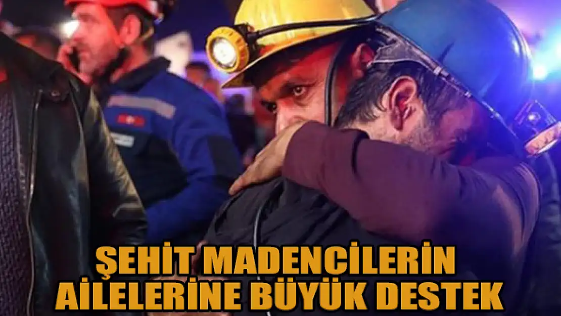 Şehit madencilerin ailelerine büyük destek