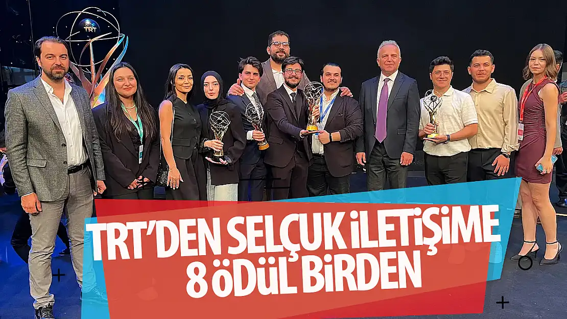 Selçuk İletişim, TRT Geleceğin İletişimcileri Yarışması'nda 8 ödül ile zirvede