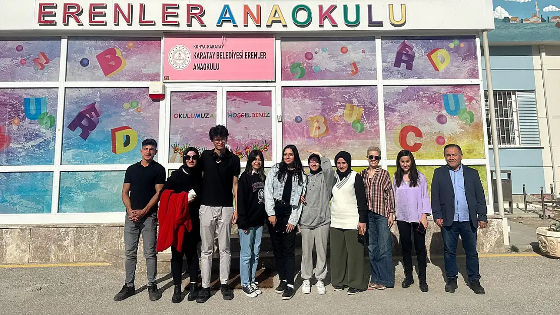 Selçuk Üniversitesi Sağlık Hizmetleri MYO'dan anaokulu öğrencilerine oyuncak ve eğitici materyal bağışı