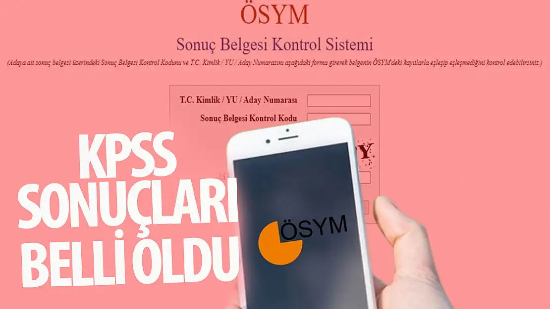 SON DAKİKA: KPSS lisans sonuçları açıklandı!