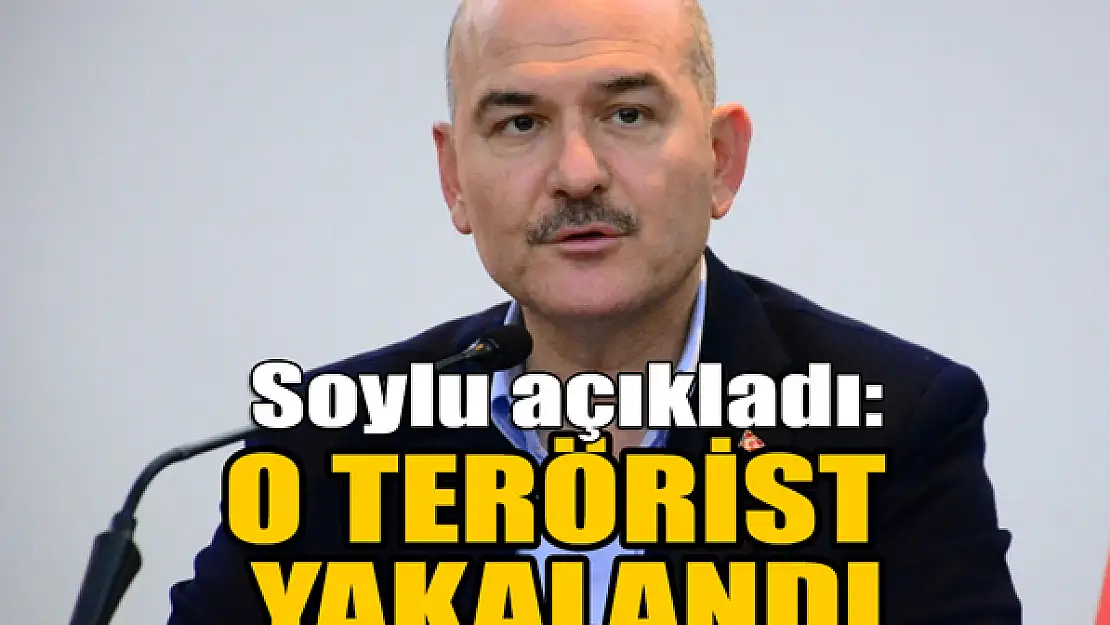 Süleyman Soylu açıkladı:  O terörist yakalandı