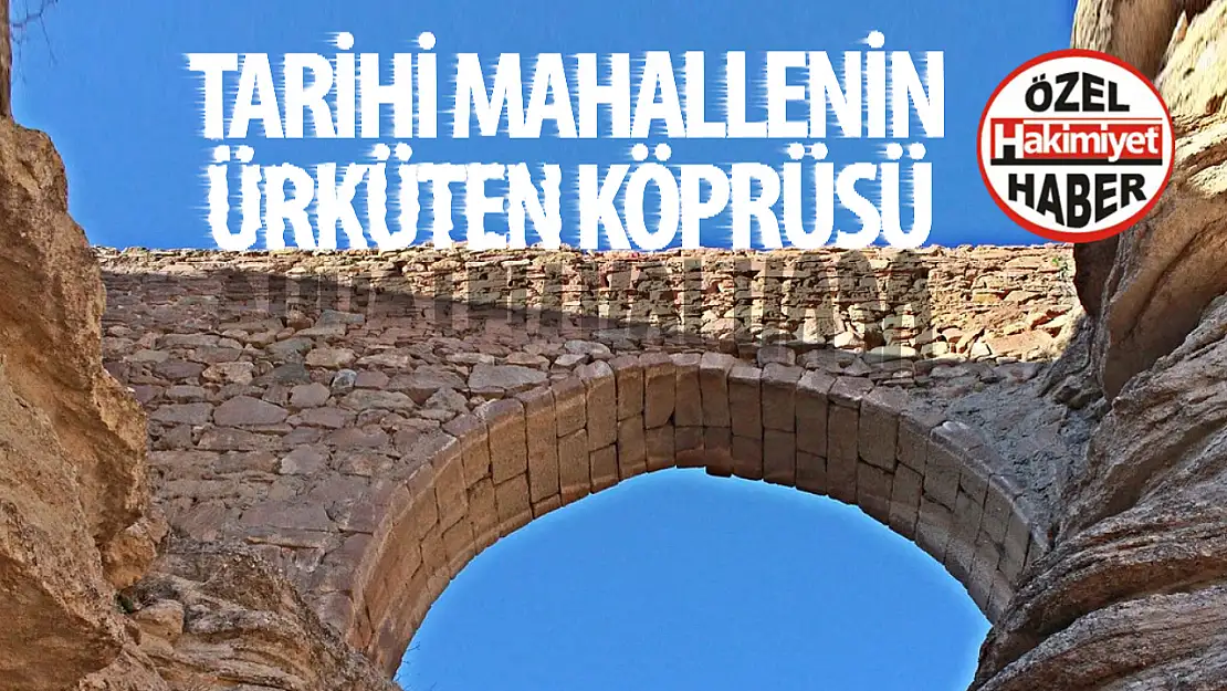 Tarihi mahallenin ürküten köprüsü