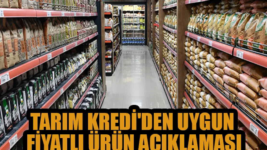 Tarım Kredi'den uygun fiyatlı ürün açıklaması