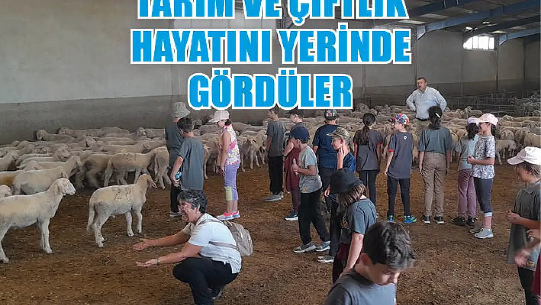 Tarım ve çiftlik hayatını yerinde gördüler