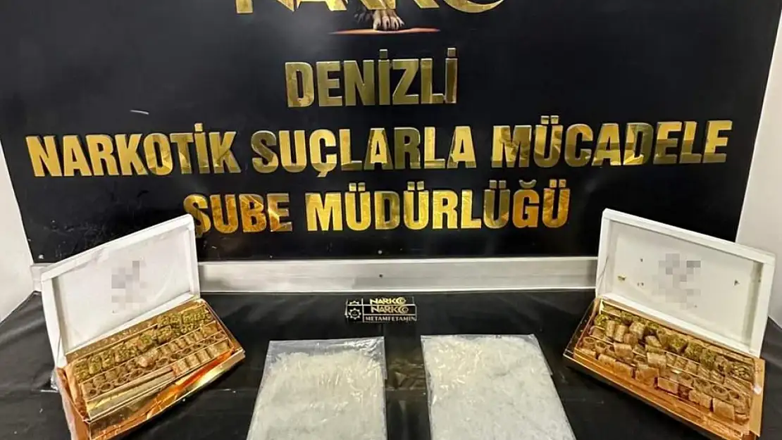 Tatlı kutusunda 1,5 kilogram sentetik uyuşturucu bulundu