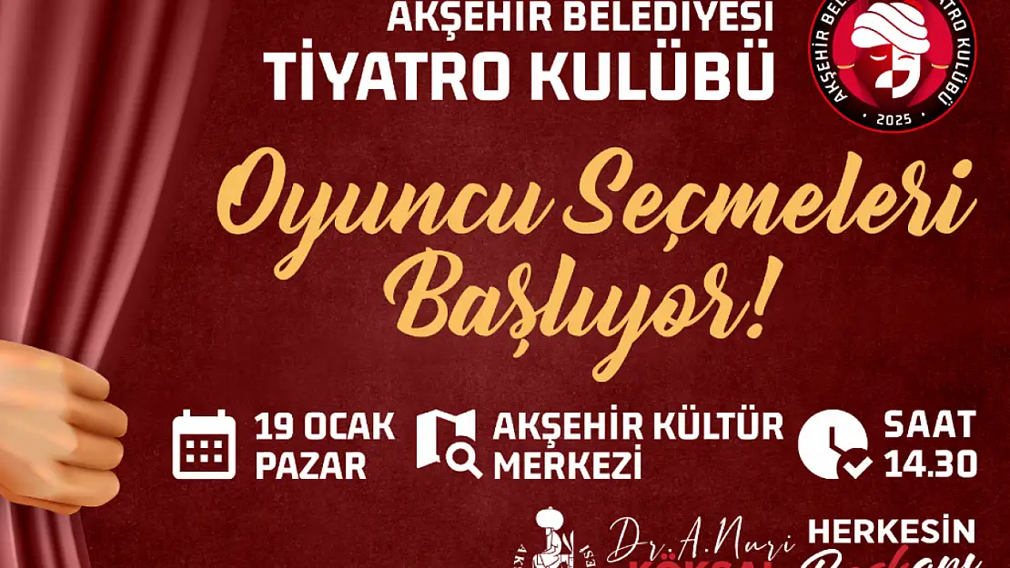 Tiyatro ilgililerine müjde: Oyuncu seçmeleri başlayacak!