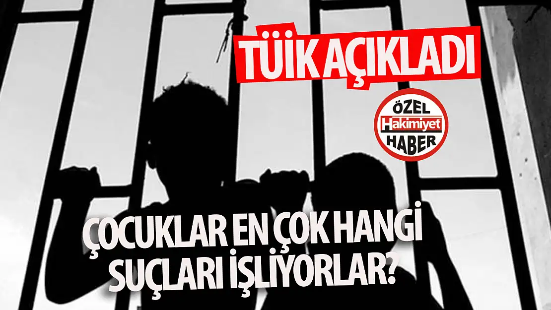 TÜİK'ten suça sürüklenen çocuklarla ilgili suç oranları açıklandı işte çocukların en çok karıştığı suçlar