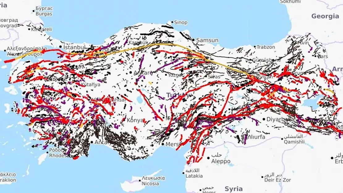 Türkiye'deki Diri Fay Hattı Güncellendi: 45 İl Tehlike Altında, Konya da Risk Altında!