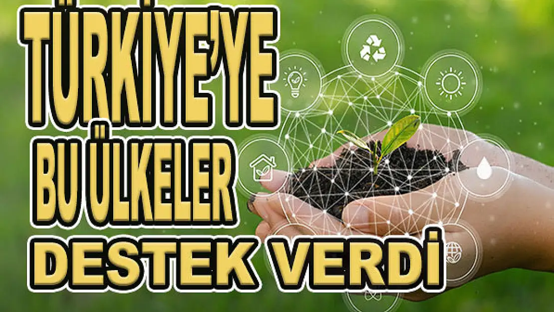 Türkiye'ye bu ülkeler destek verdi