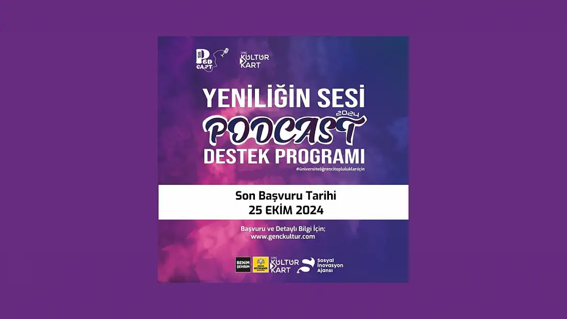 Üniversite toplulukları için Podcast Destek Programı başvuruları başladı!