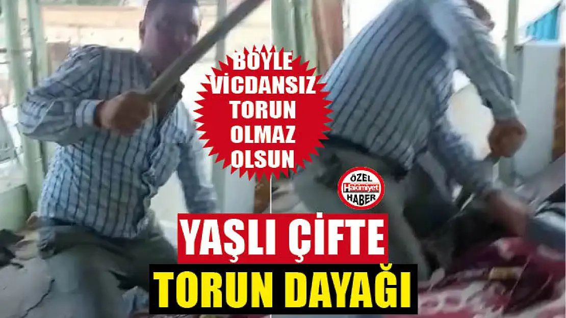 Yaşlı çifte torun dayağı