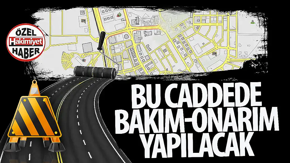 Yeni Meram Caddesi'nde Yol Bakım-Onarım Çalışması