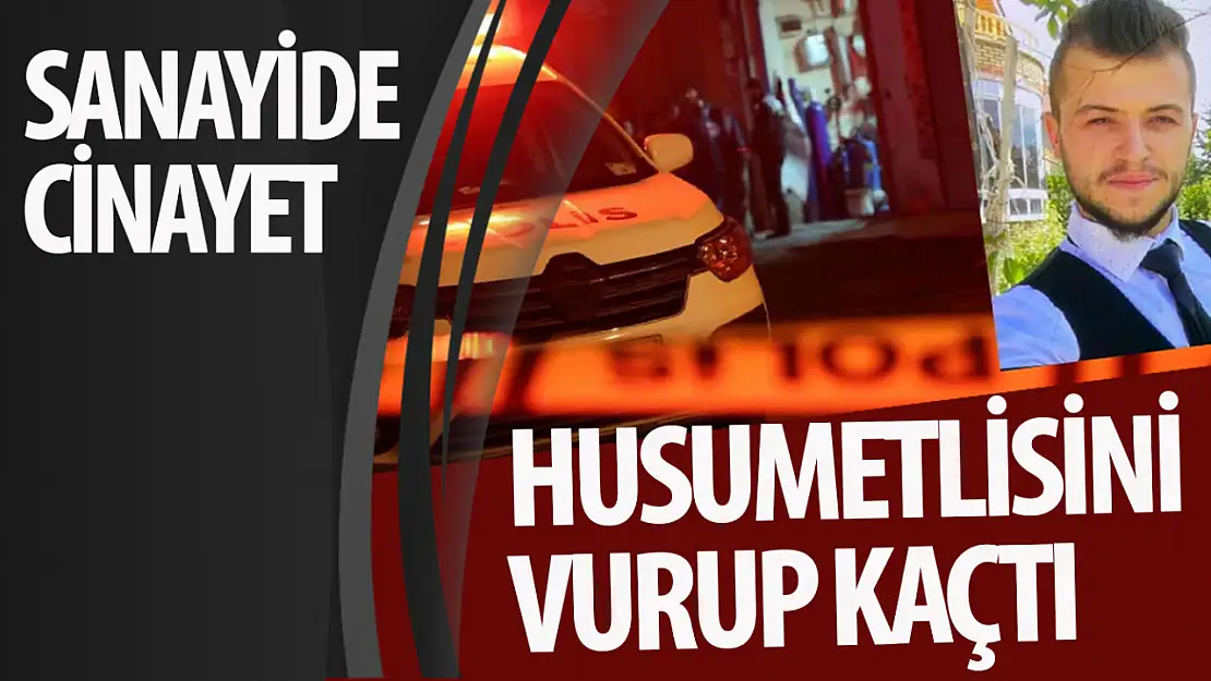 Yer Konya: Sanayide cinayet! İş yerinde husumetlisini vurup kaçtı!!