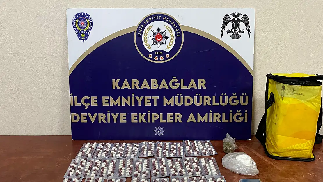 Zehir taciri çöpe atmaya çalıştı, polis yakaladı