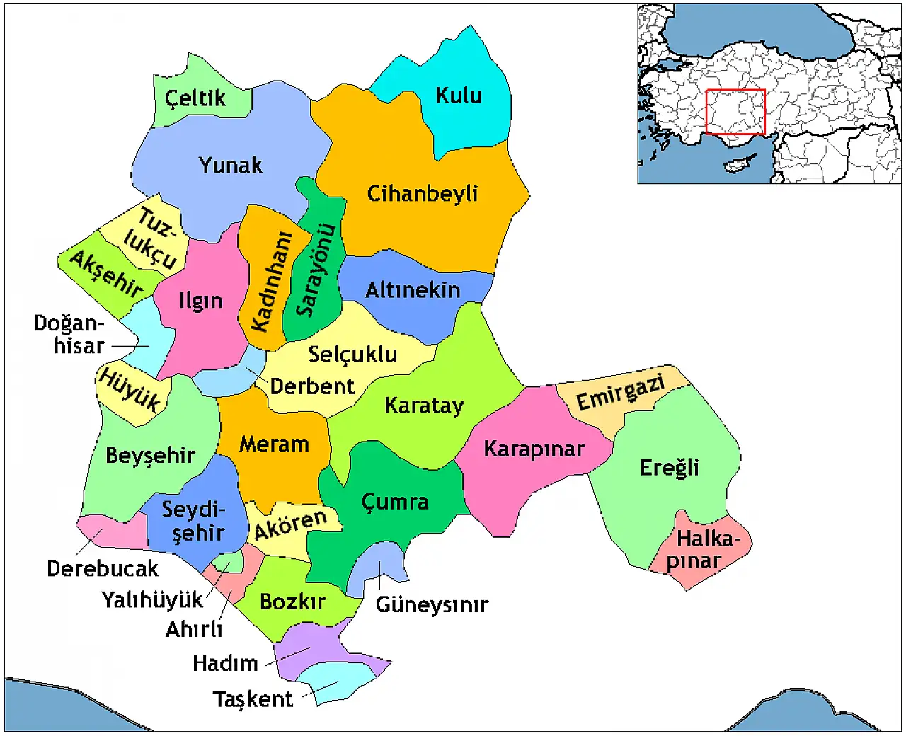 Konya'yı Yöneten Kadro ve 31 İlçenin tüm detayları tek haberde