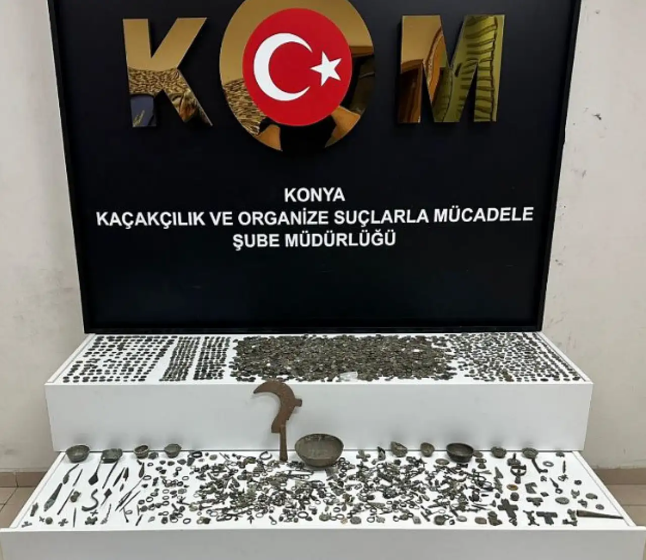 Olayın adresi Konya: Tarihi eserleri yurt dışına kaçıracaklardı…