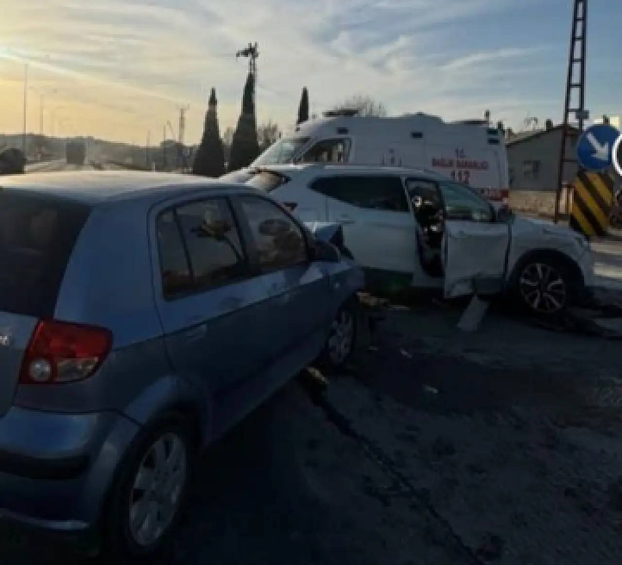 Konya'da yaşanan kazada 3 kişi yaralandı!