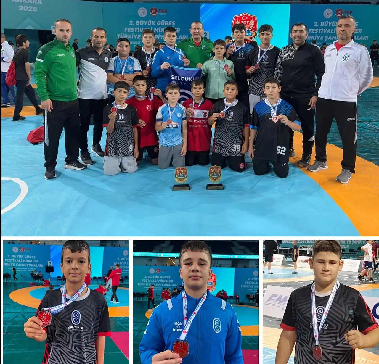 Selçuklu Belediyespor'dan dörtlü zafer! Türkiye şampiyonluklarıyla Konya'nın yine gururu oldular