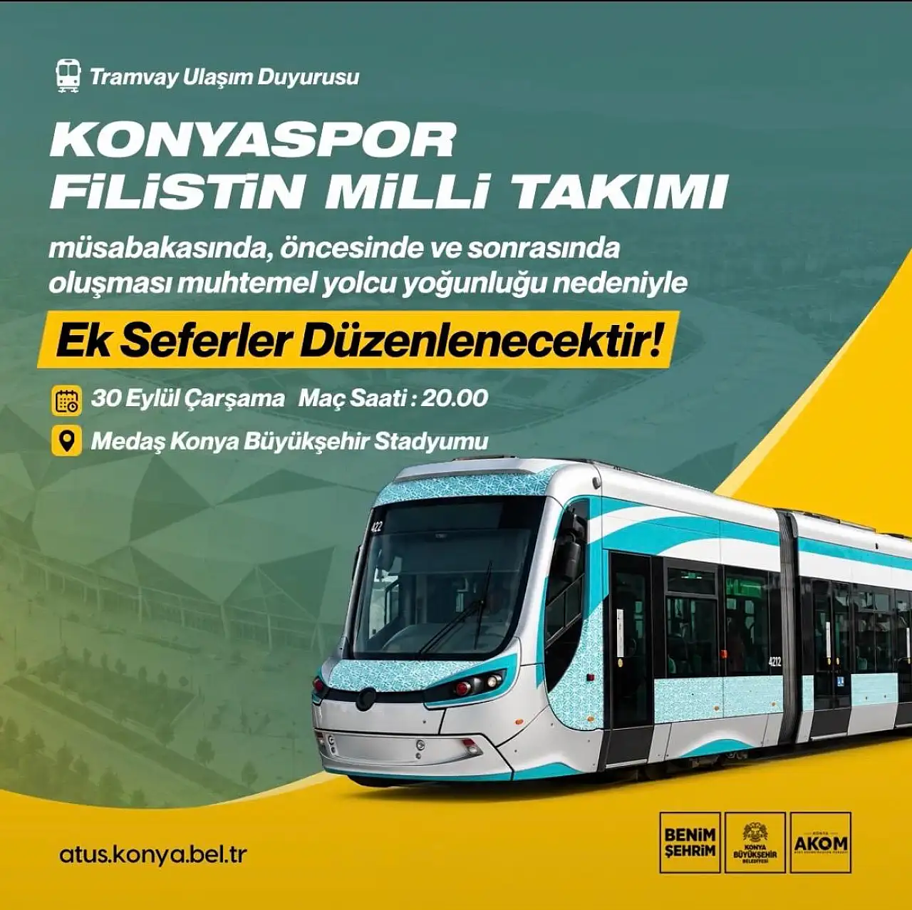 Konya'da stada gidecekler dikkat: Geceye özel ek seferler koyuldu