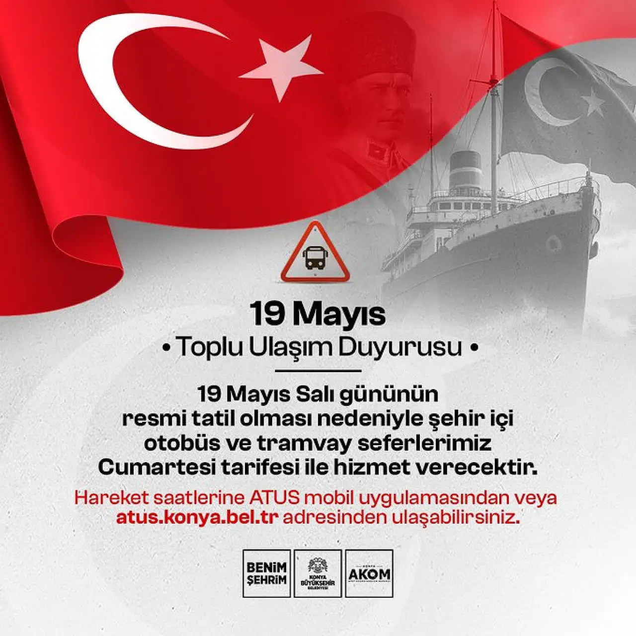 Konya'da ulaşım tarifesi bu tarihte değişiyor
