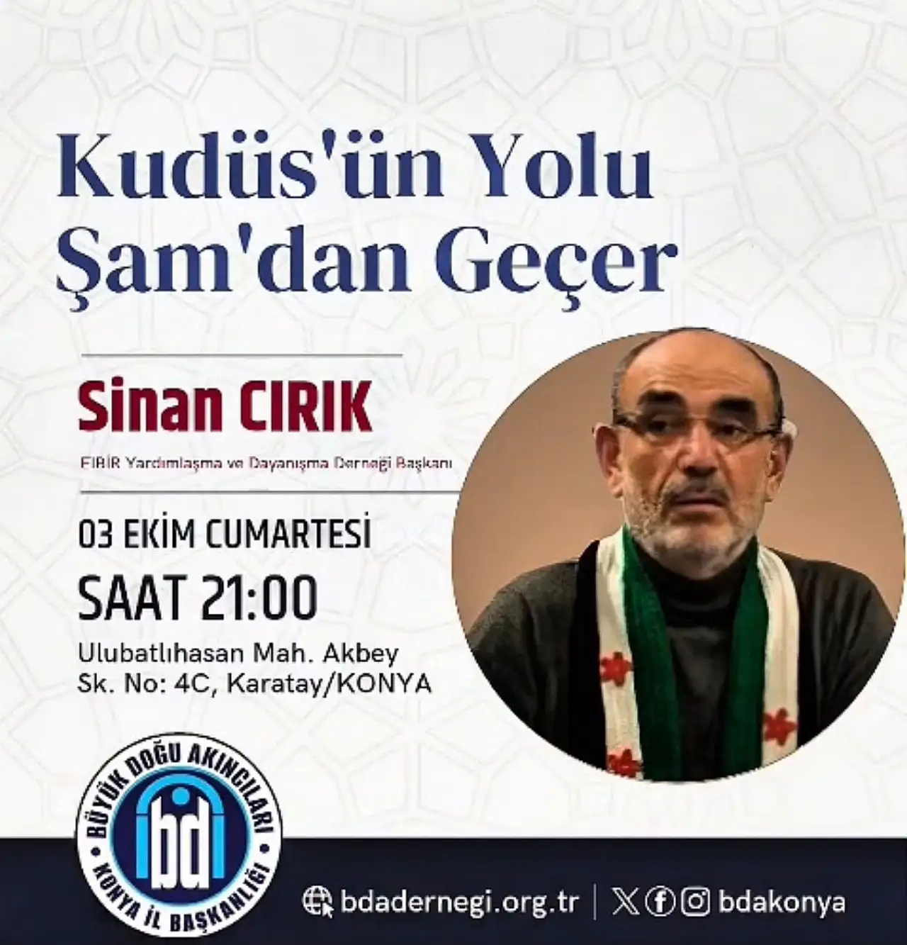 Konya'da dikkat çeken buluşma! Suriye ve Kudüs gündeme taşınacak