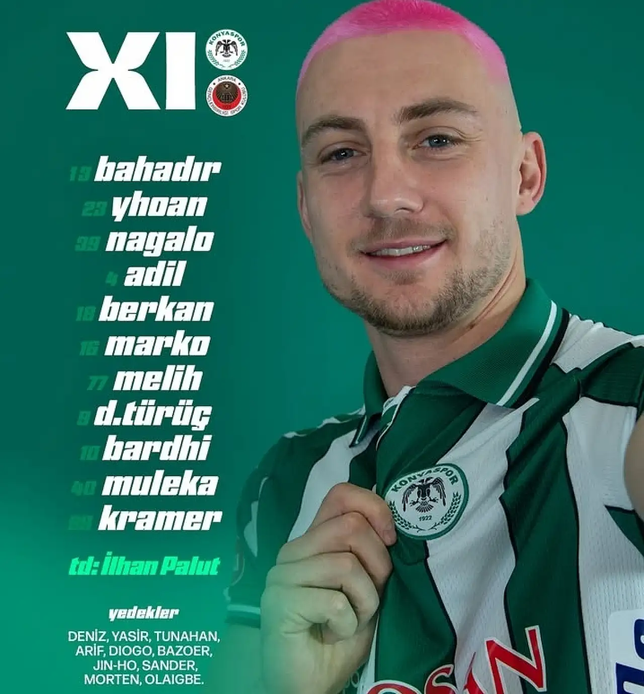 Konyaspor ve Gençlerbirliği'nin kadroları belli oldu
