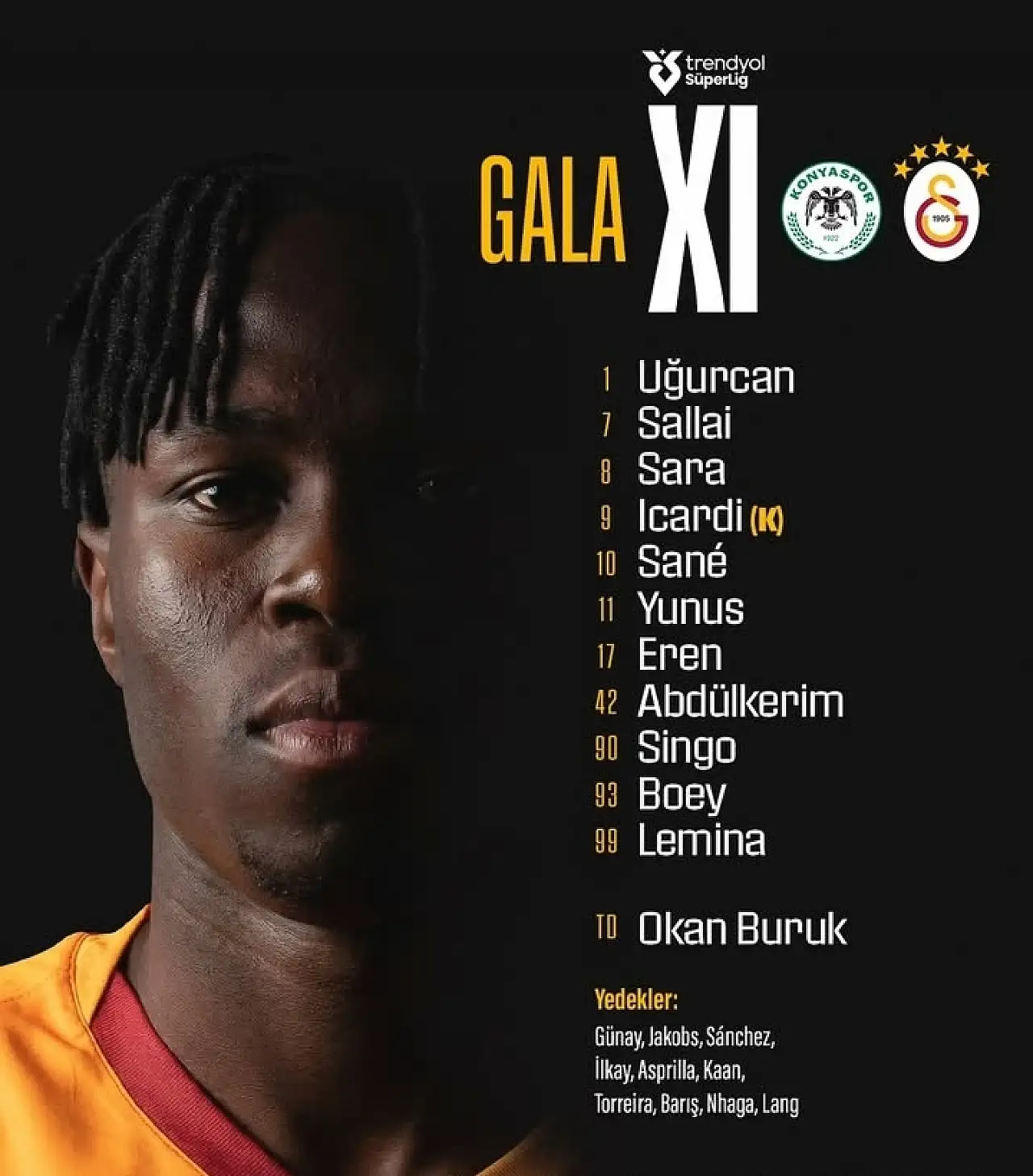 Kritik maçta kadrolar belli oldu