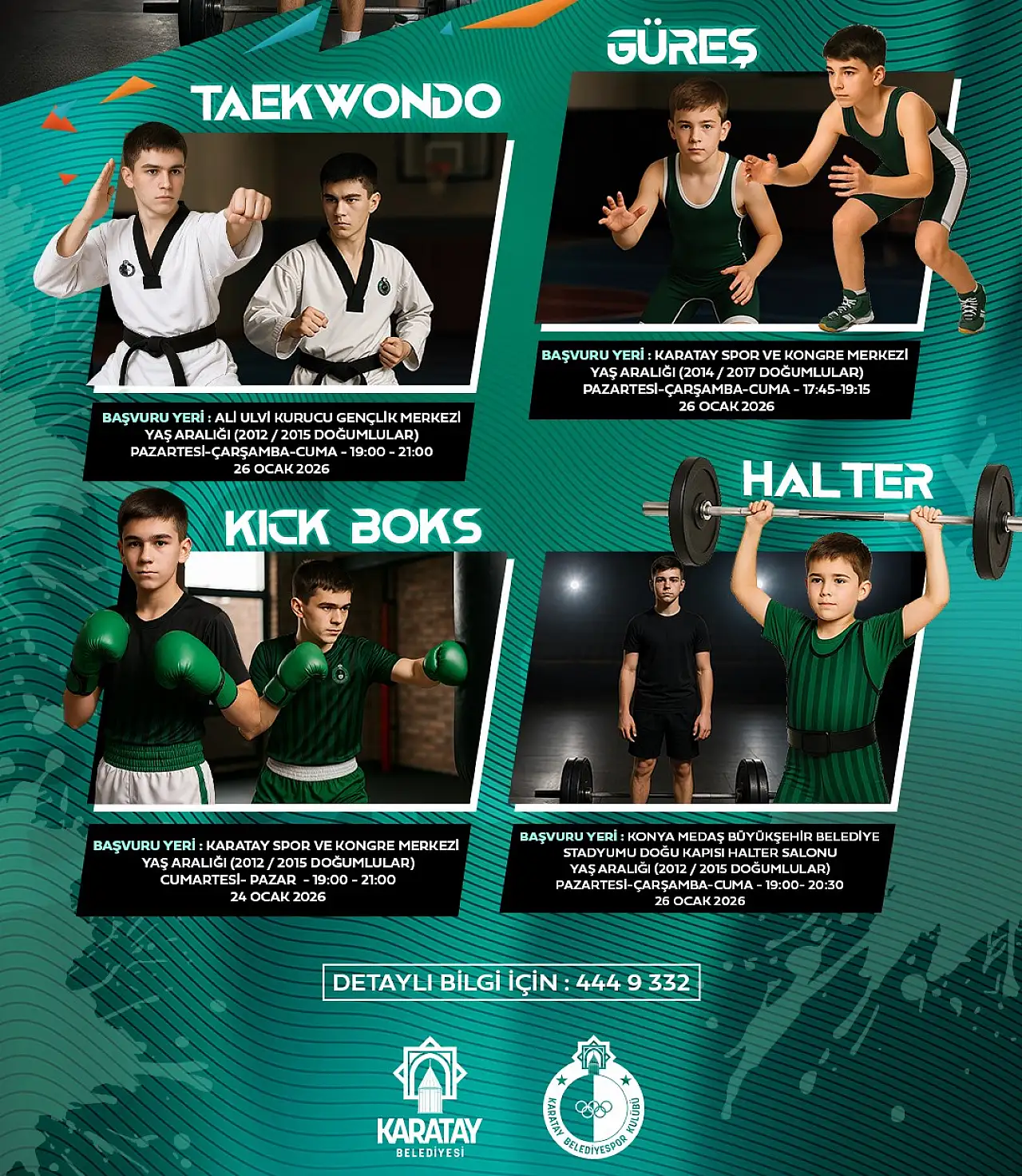 Karatay'da geleceğin şampiyonları aranıyor