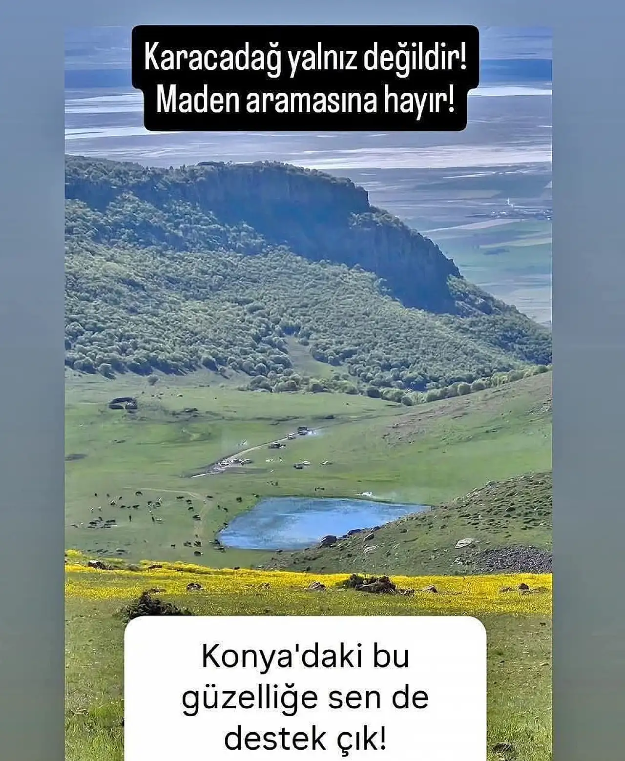 Karacadağ'da maden tepkisi: 'Karacadağ'da maden istemiyoruz'