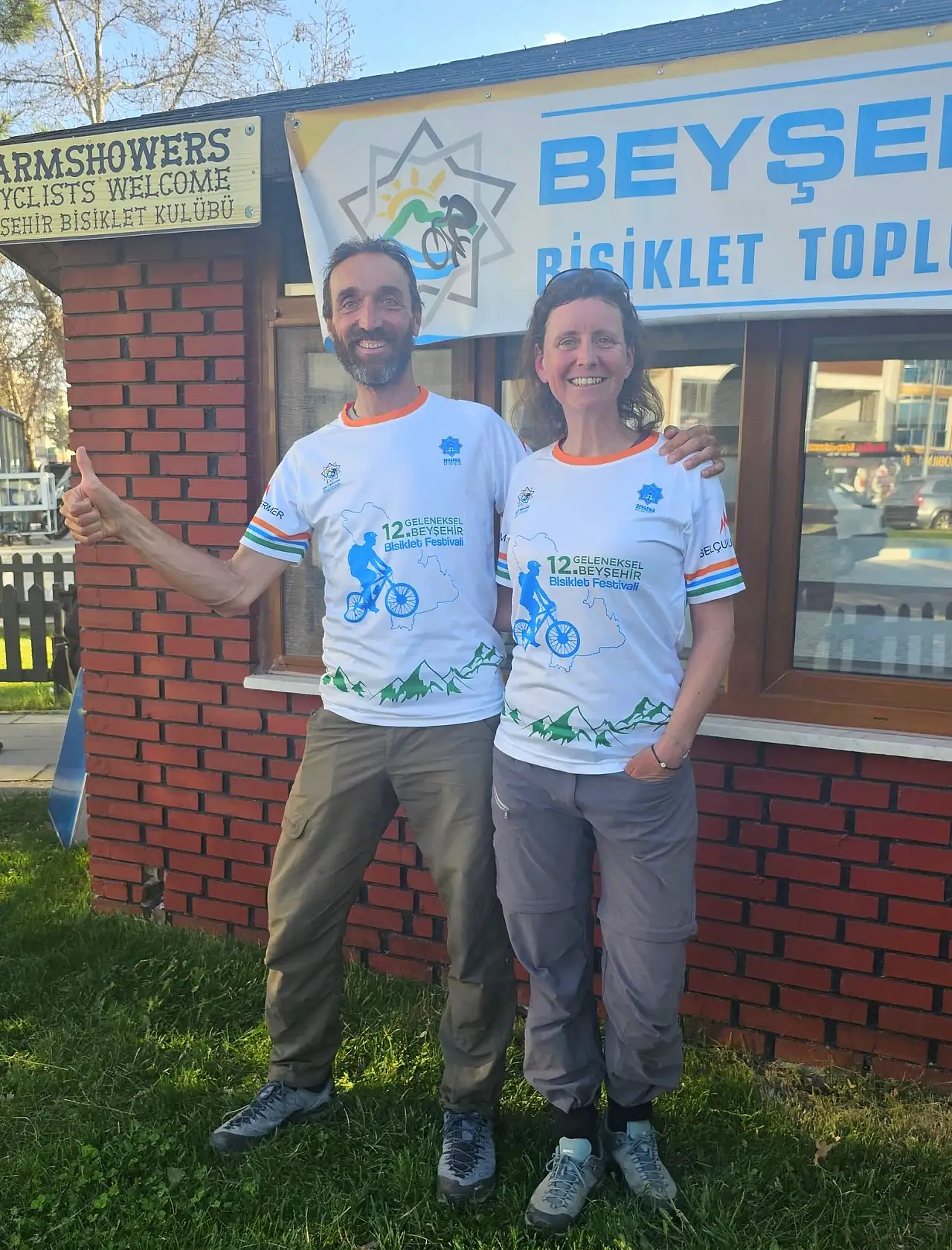 Fransa'dan yola çıkan bisikletli ikili, Konya'ya geldi