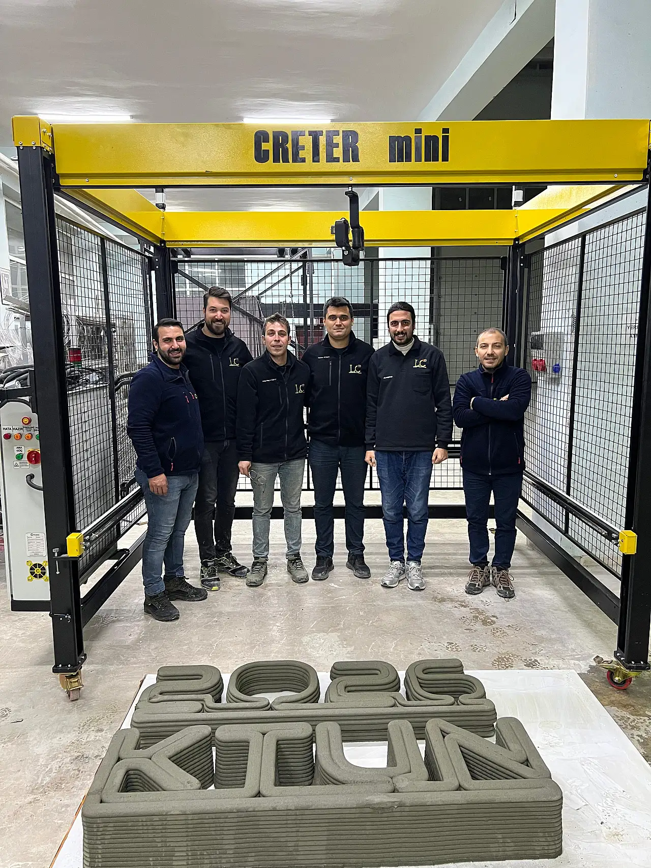 Konya'da inşaat atıklarına bilimsel çözüm: 3B robotik beton üretimi başladı