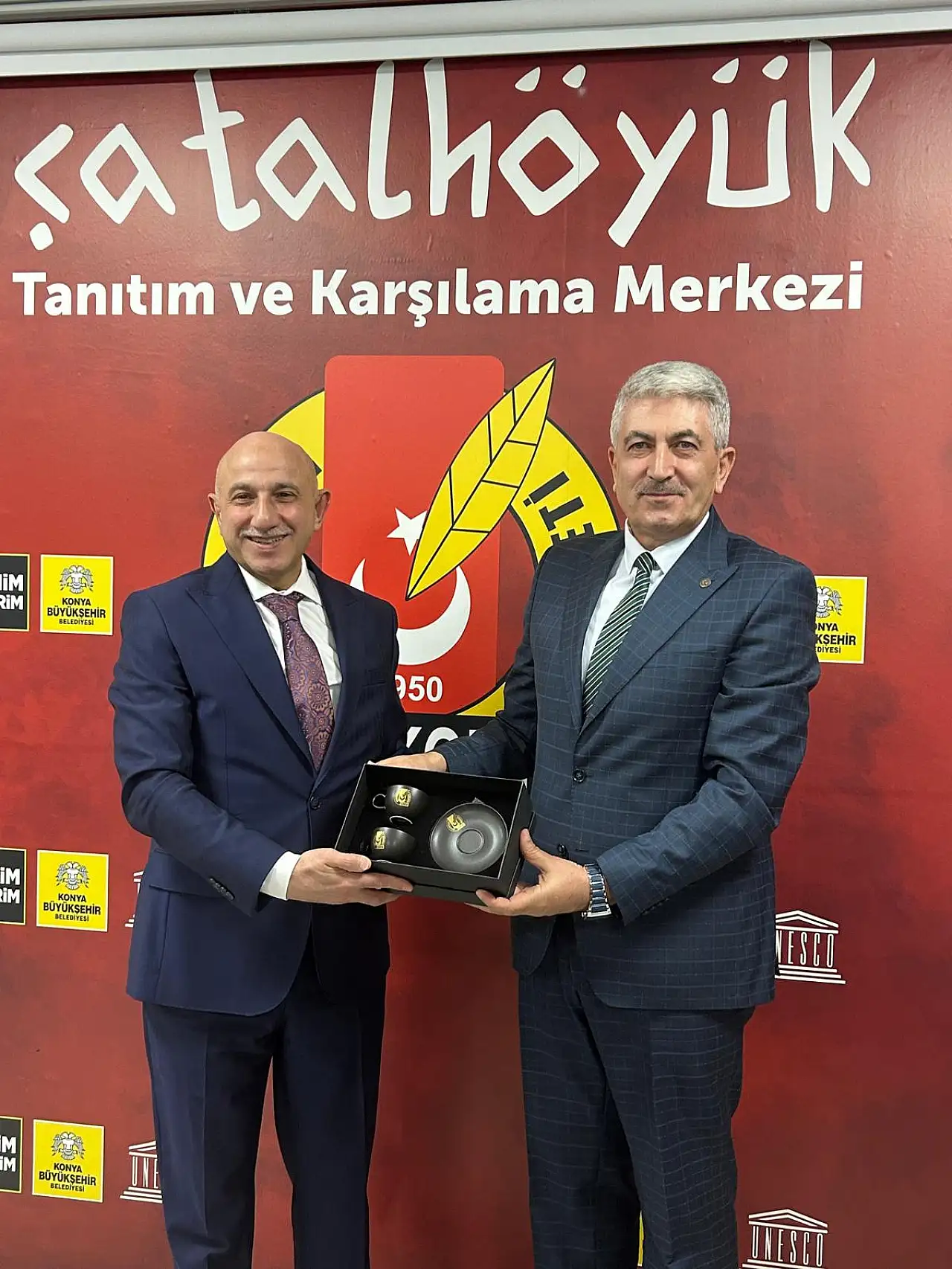 Emniyet Müdürü Yüksek, görevdeki bir yılını Konya Gazeteciler Cemiyetinde'de değerlendirdi