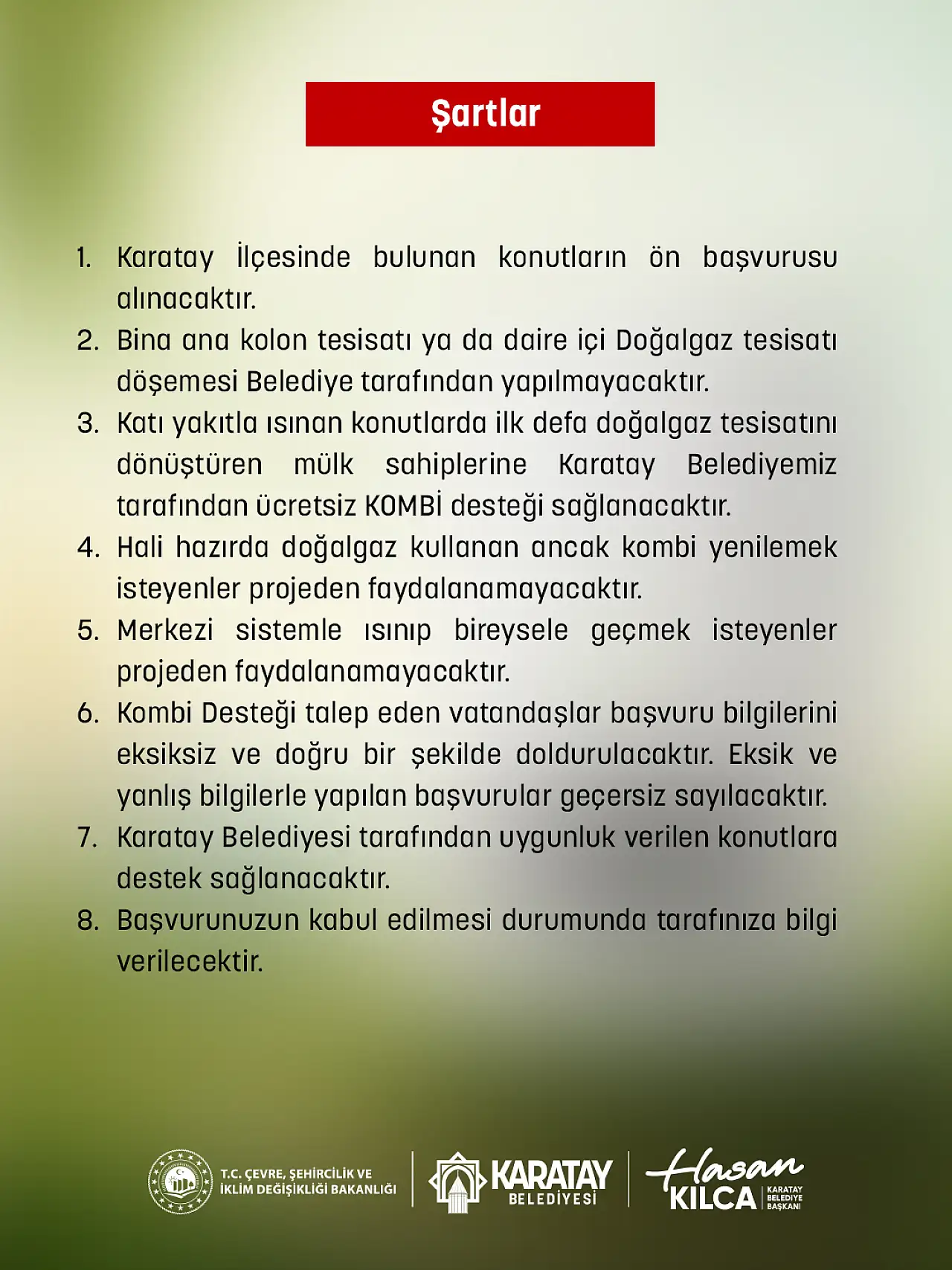 Konya'da 375 eve ücretsiz kombi verilecek! İşte başvuru şartları