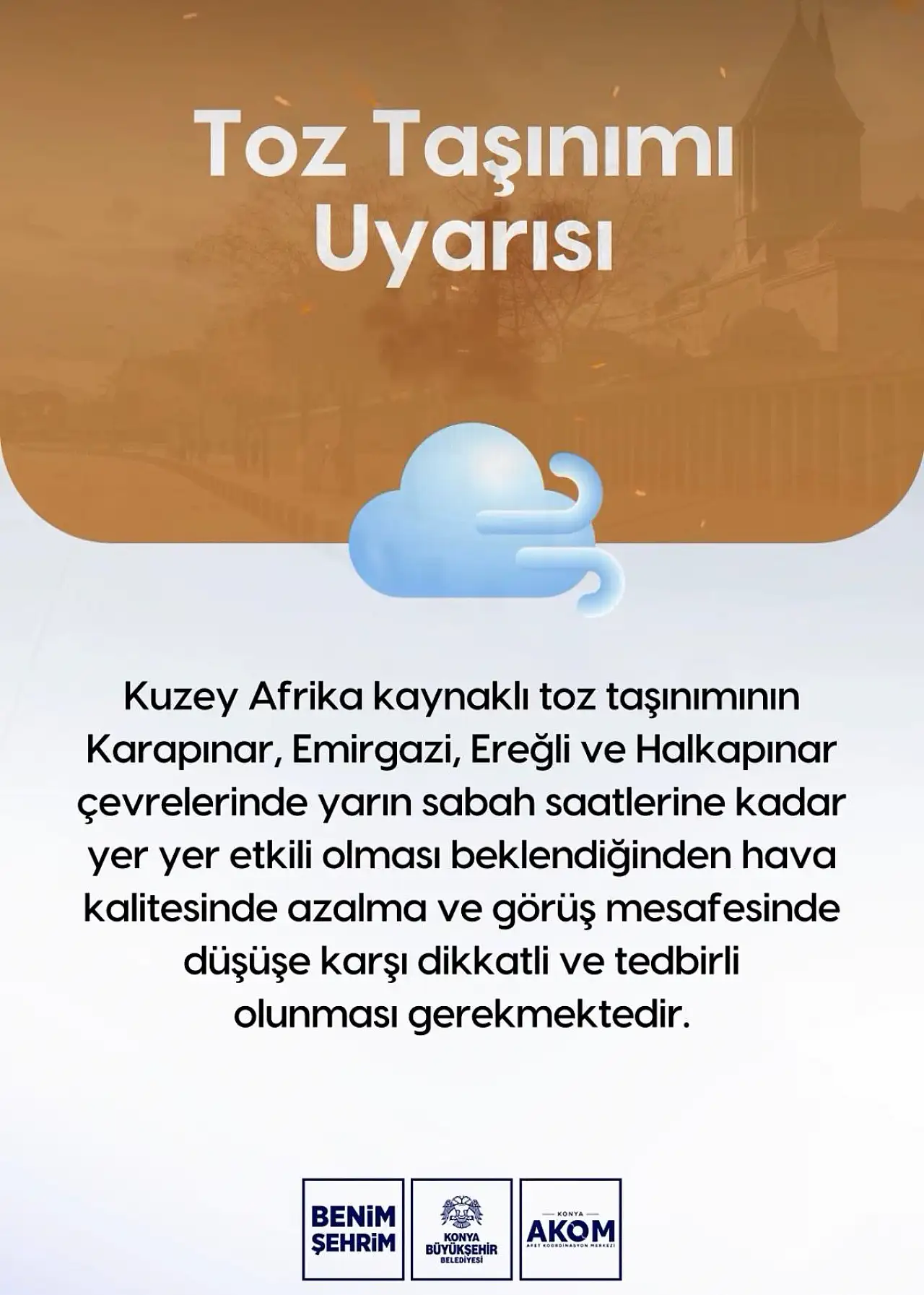 Konya'ya Afrika'dan çamur yağacak! Araç sahipleri ve alerjisi olanlar dikkat